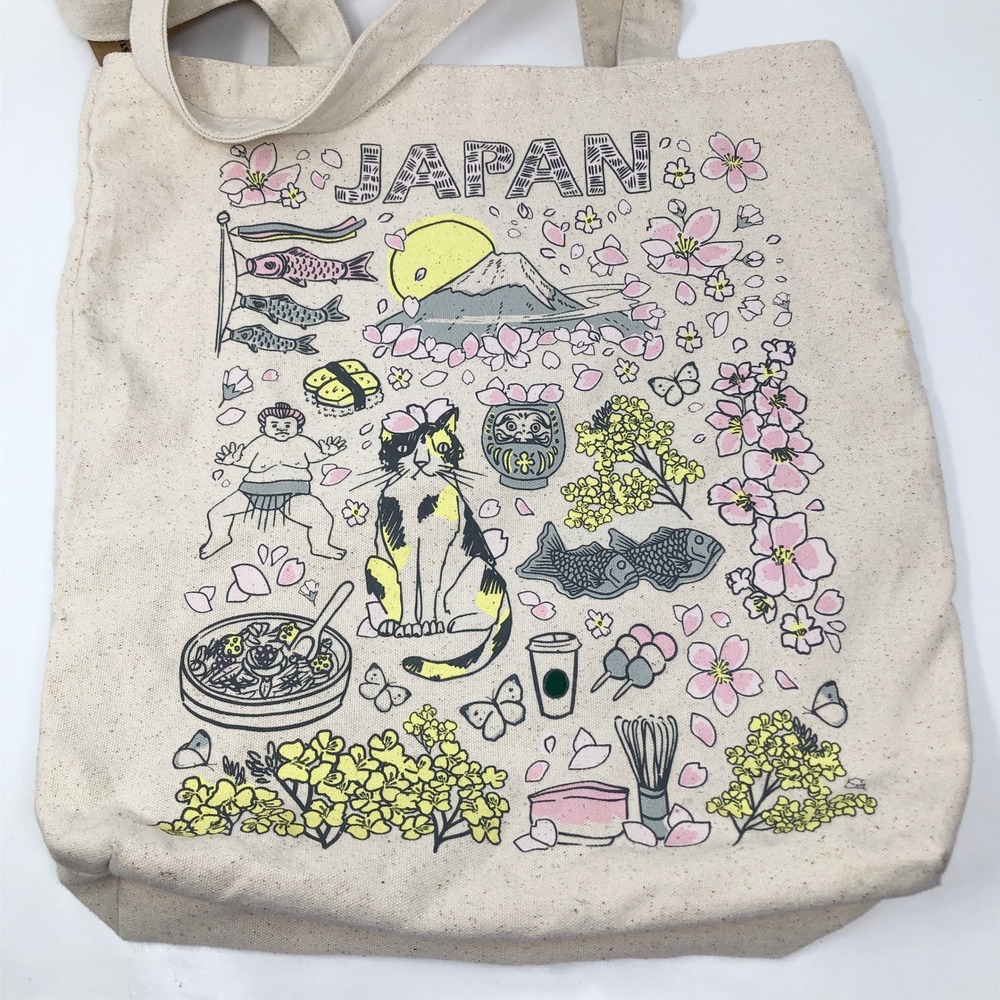 starbucks japan sakura been there series tote canvas bag cherry blossom